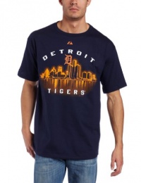 MLB Men's Detroit Tigers Big City Dreams Short Sleeve Basic Tee (Athletic Navy, X-Large)