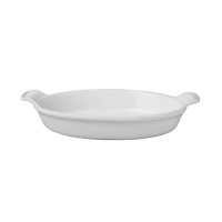 Le Creuset Heritage Stoneware 24-Ounce Oval Au Gratin Dish, White