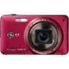 GE E1486TW 14MP Digital Camera with 8X Optical Zoom and 3.0-Inch Touch Panel LCD with Auto Brightness (Red)