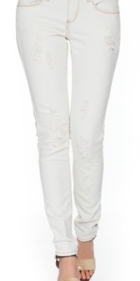 (WO1580) Dollhouse Juniors Super Bleached Skinnies in Wipeout Size: 11