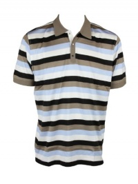 Codice mens striped short sleeve polo shirt