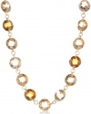 Anne Klein Loretto Gold-Tone Brown Strand Necklace, 37