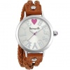 Betseyville® Goes 40 Coachella Brown Braided Double-Wrap Watch