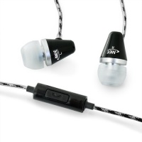 MEElectronics M2P-BK Sound-Isolating In-Ear Headphones with Microphone for iPod, iPhone and Smartphones (Black)