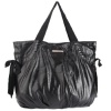 Juicy Couture Bow Tote-Metallic Black