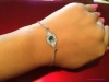 Crystal Lucky Eye Bracelet Known to Ward Off Evil, Jewelry Trendy Style Silver Tone Rhodium Plated, Perfect for Every Occasion, Gift and Holidays, Arrives in Gift Box,