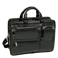 McKlein P Series Hubbard Double Compartment Laptop Case - Black