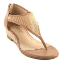 MICHAEL MICHAEL KORS Women's Palm Beach Demi Wedge (Natural 7.5 M)