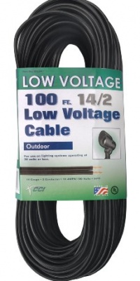 Coleman Cable 095041008 14/2 Low Voltage Lighting Cable, 100-Feet