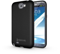 Diztronic Matte Back Black Flexible TPU Case for Samsung Galaxy Note 2 - Retail Packaging