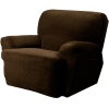 Maytex Carter 4-Piece Recliner Cover, Chocolate