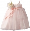 Us Angels Baby-Girls Infant Ballerina Inspired Dress, Blush Pink, 12 Months