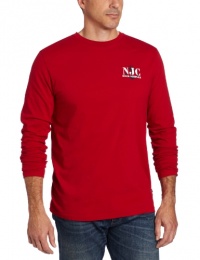 Nautica Men's Long Sleeve Chain Graphic Print Tee