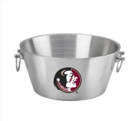 NCAA Florida State Seminoles Doublewall Insulated Stainless Steel Party Tub, 15-Inch