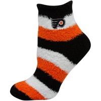 NHL Philadelphia Flyers Pro Stripe Women's Fuzzy Sleep Sock