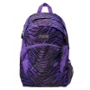 JanSport Wasabi Backpack (Black/Prism Purple Flashback Zebra)