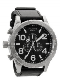 Nixon Watches - Men's The 51-30 Chrono Leather Watch in All Black