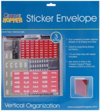 Advantus Cropper Hopper Sticker Envelope, 3-Pack, Frost, 12-Inch-by-12-Inch