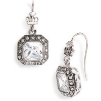 Juicy Couture 'Love Story' Cubic Zirconia CZ Drop Earrings Silver YJRU4646