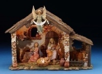 Fontanini 5 Lighted Nativity Scene with Stable 7-Piece Set #54567