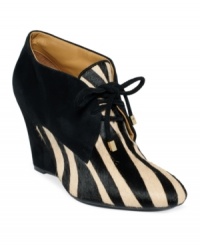 Isaac Mizrahi New York's William wedge booties are so absolutely whimsical and fun that you finding outfits to pair them with will be your new favorite hobby.