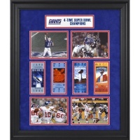 NFL New York Giants Framed Super Bowl Ticket Collage