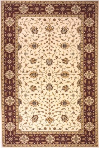 Floral Inspired Traditional New Zealand Wool Area Rug - Persian Garden PG-08 (2 ft. 6 in. x 8.0 ft. Rectangle)