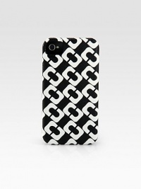 A high-contrast, link pattern, leather design that snaps over your iPhone® for a stylish cover.Printed leather2½W X 4¾H X ½DImportedPlease note: iPhone® not included.