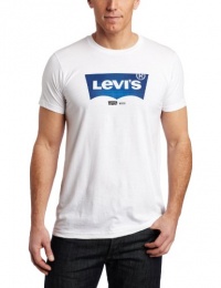 Levi's Men's Waterless Denim Short Sleeve Tee, White, Large