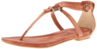 FRYE Women's Madison Strappy Thong Sandal,Cognac Sunwash Nubuck,6.5 M US