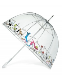 Don't let rain burst your bubble! Stay dry with this colorful umbrella by Totes.