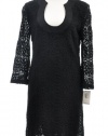 Trina Turk Black Lace New Bonita 3/4 Sleeve Tunic Dress 4