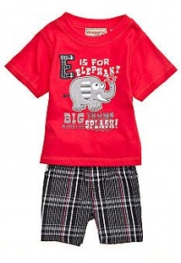 Kids Headquarters E is for Elephant Shortset (24M)