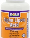 NOW Foods Alpha Lipoic Acid 250mg, 120 Vcaps