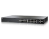 Cisco SF200-24P Switch 24 10/100 Ports, Smart Switch, PoE, 2 Combo Mini-GBIC Ports, Warranty, One Year Tech Support - SLM224PTNA