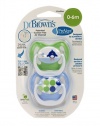 Dr. Brown's PreVent Design Pacifier, Boys, Stage 1,  0-6 Months