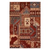 Couristan Timeless Treasures 4323/0300 Kerman Mosaic Area Rug - Burgundy/Rust