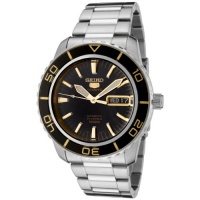 Seiko Men's SNZH57 Seiko 5 Automatic Black Dial Stainless Steel Watch