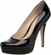 Enzo Angiolini Women's Smiles Platform Pump,Black Patent,6 M US