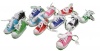 Lot of 12 Canvas Sneaker Tennis Shoe Chucks Keychain Party Favors