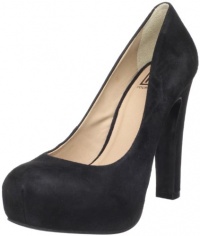 Pour La Victoire Women's Irina II Platform Pump,Black Suede,8 M US