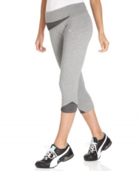 Perfect for running, walking or training, Puma's sleek capri pants feature bold contrasting details for a look that embodies chic athleticism. Wear them with your favorite tee or tank for a stylish active look.