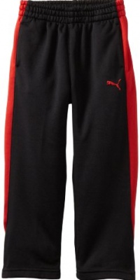 Puma - Kids Boys 2-7 Lit Fleece Pant, Black, 7