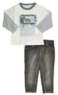 Kenneth Cole Boys 2-7 Twofer Tee With Jeans