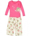 Carter's Toddler 2 Piece Fleece PJ Set - Fairy Monkey-4T