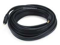 Monoprice 25ft Premium 3.5mm Stereo TRS Male-Female Extension Cable - Black