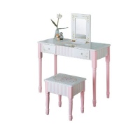 Teamson Girls Vanity Table and Stool Set - Bouquet Room Collection