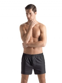 Hanro Men's Pure Woven Boxer With Fly