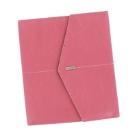 Rolodex Journal, Spiral Notebook, Faux Leather, Snap Close, File Pocket, Resilient Pink, EA - ROL1734453