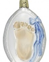 Inge-Glas First Steps Assorted Blue or Pink Ornament Color: Blue